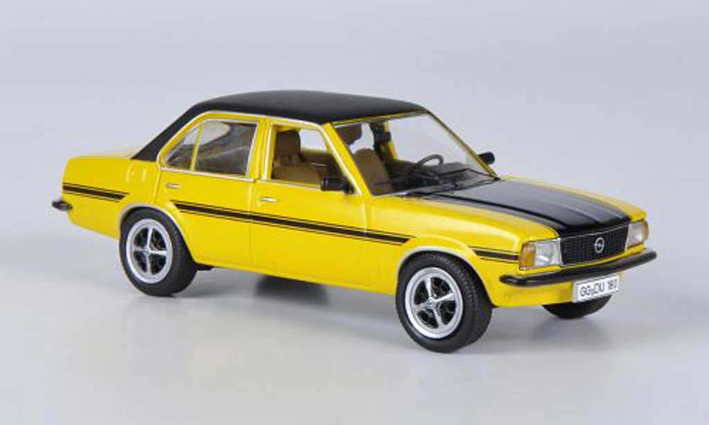Opel Ascona B 1/43 Schuco SR jaune/noire miniature