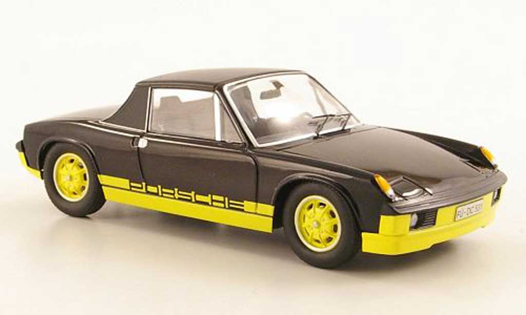 Porsche 914 1/43 Schuco noire/jaune ''Bumblebee'' miniature