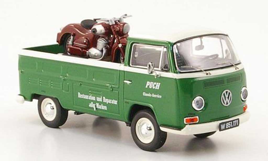 Volkswagen T2 1/43 Premium ClassiXXs Puch Pritsche Puch Classic Service mit SGS als Ladegut miniature