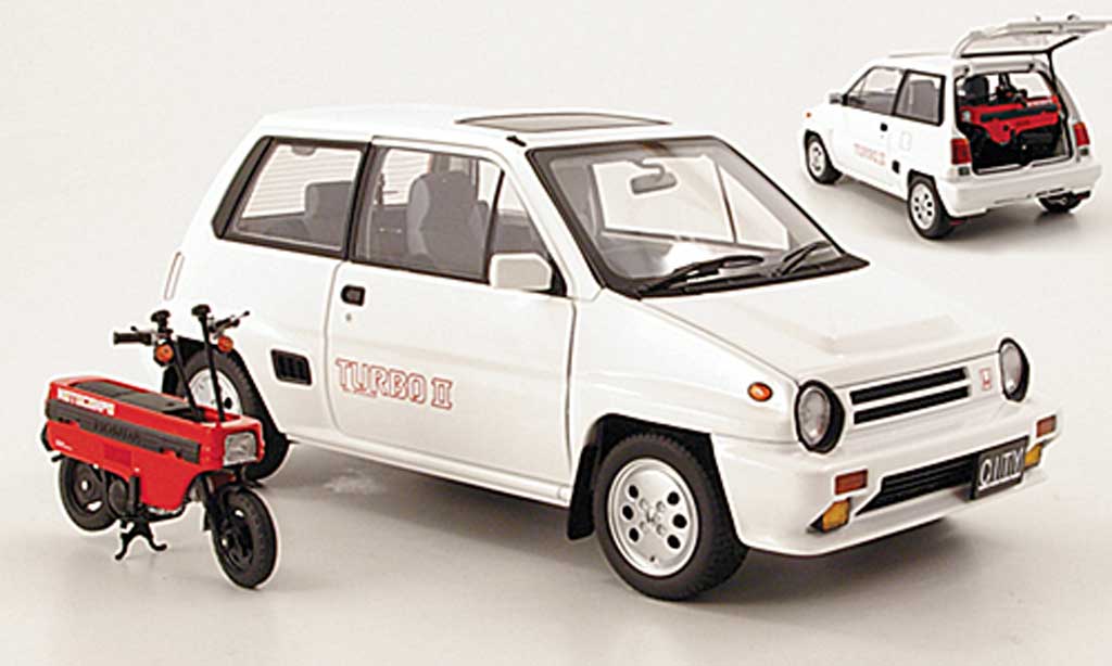 Honda City Turbo 1/18 Autoart II blanche 1983 miniature