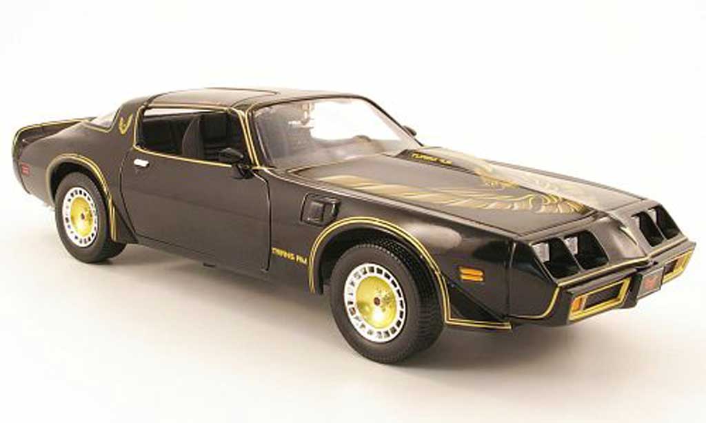 Pontiac Trans Am 1/18 Greenlight noir/or smokey and the bandit ii 1980 miniature