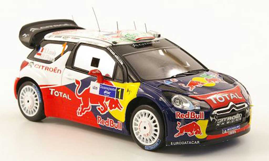 DS Automobiles DS3 WRC 2011 1/43 Spark WRC 2011 No.1 Red Bull Rally Mexiko diecast model cars