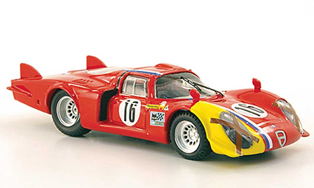 Alfa Romeo 33.2 1968 1/43 Best 1968 Lunga No.16 T.Pilett Spa miniature
