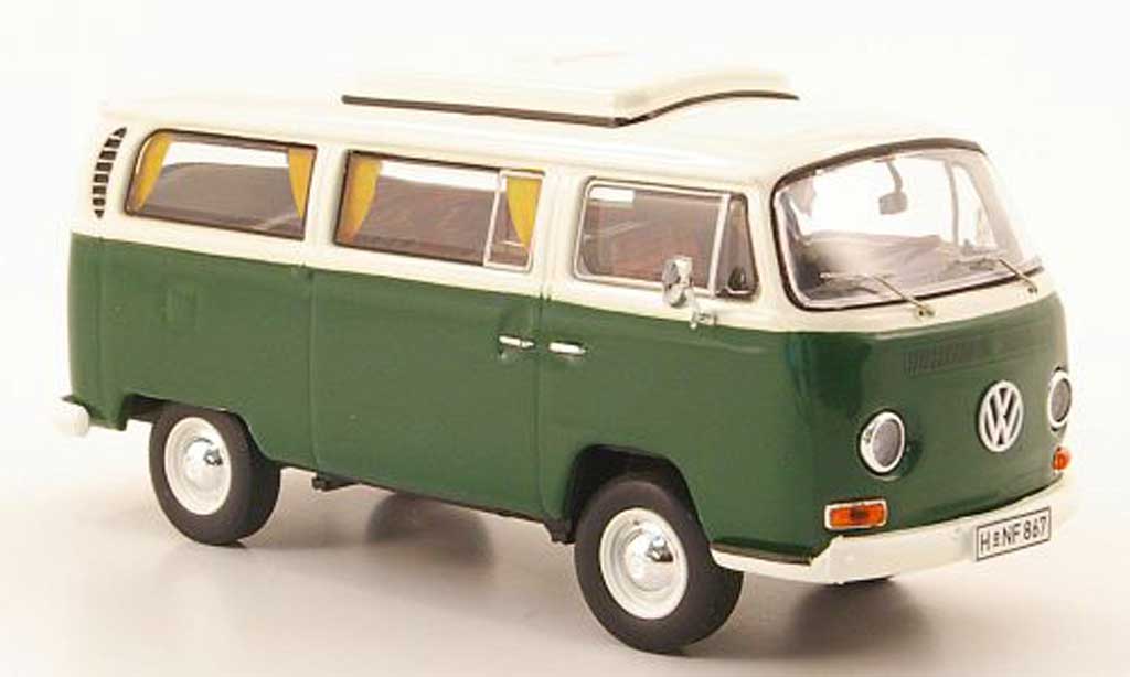 Volkswagen T2 A 1/43 Premium ClassiXXs Campingwagen grun/blanche 1967 miniature