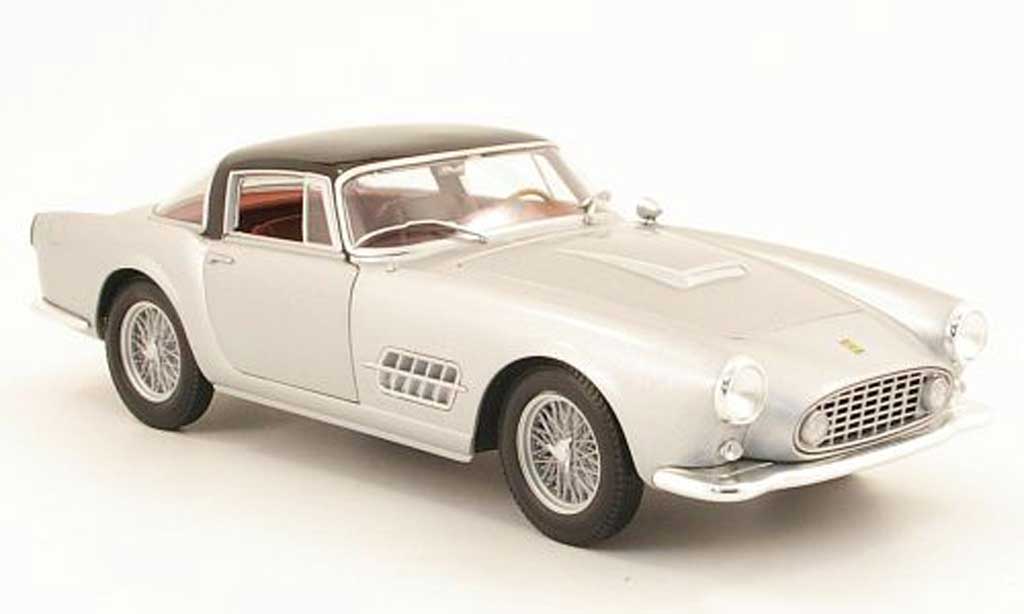 Ferrari 410 1/18 Hot Wheels superamerica grise metallisee/noire miniature