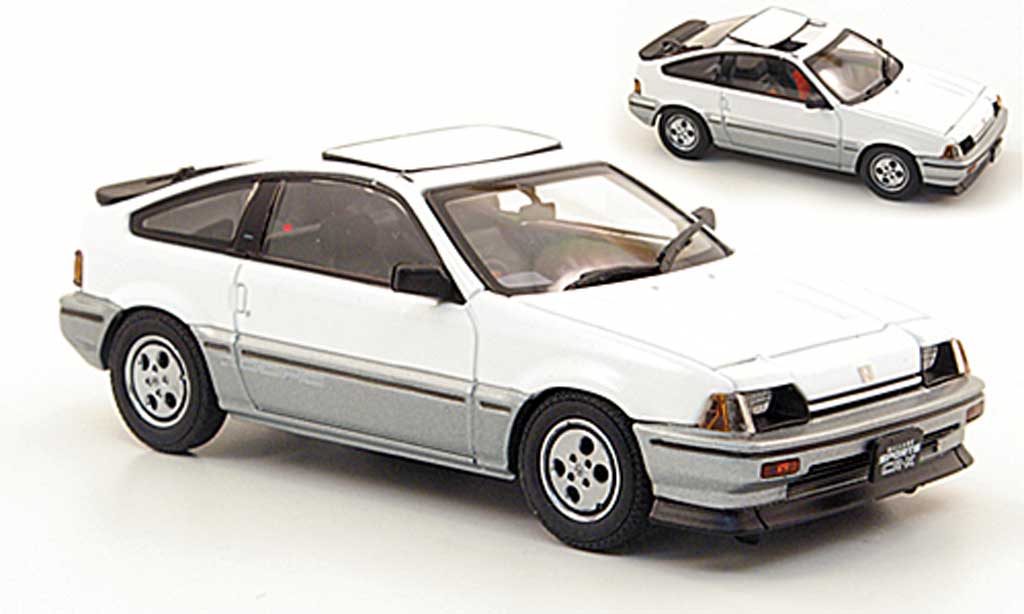 Honda CR-X Ballade 1/43 Ebbro Ballade Ballade Sports Si blanche/grise 1984 miniature