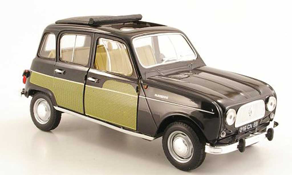 Renault 4 Parisienne 1/18 Norev noire/jaune 1963 miniature