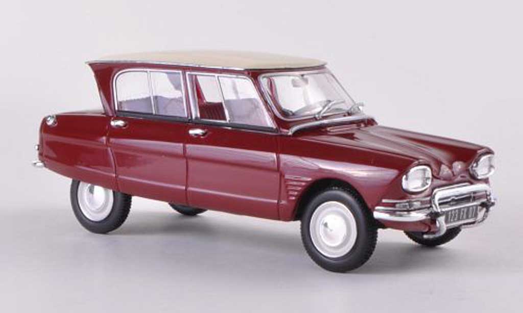 Citroen Ami 6 1/43 Norev rouge/blanche 1961 miniature