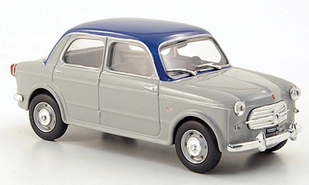 Fiat 1100 1/43 Hachette 103 TV grisebleu 1953 miniature