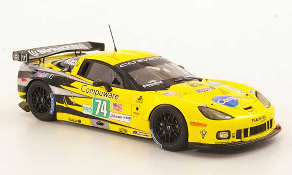 Chevrolet Corvette C6 ZR1 1/43 Spark C6 ZR1 No.74 Racing 24h Le Mans 2011 diecast model cars