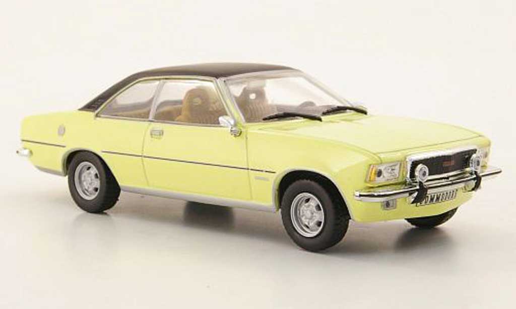 Opel Commodore B 1/43 Hachette B Coupe GS/E yellow/black (ohne Magazin) 1972 diecast model cars