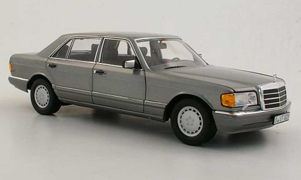 Mercedes 560 SEL 1/18 Norev SEL (W126) grise 1985 miniature