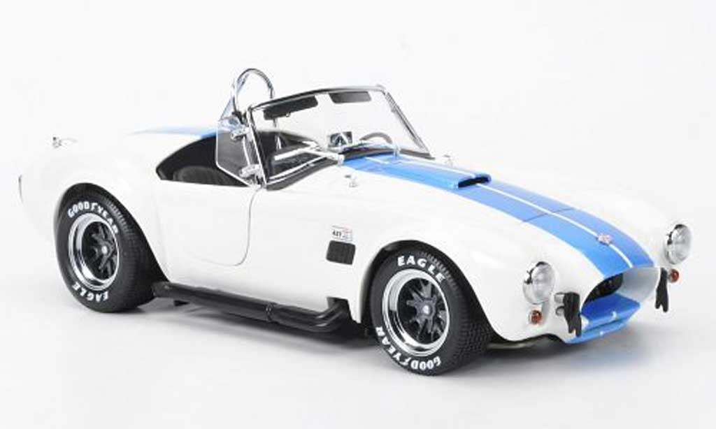 Shelby Ac Cobra 1/18 Kyosho 427 S/C blanche/bleu miniature