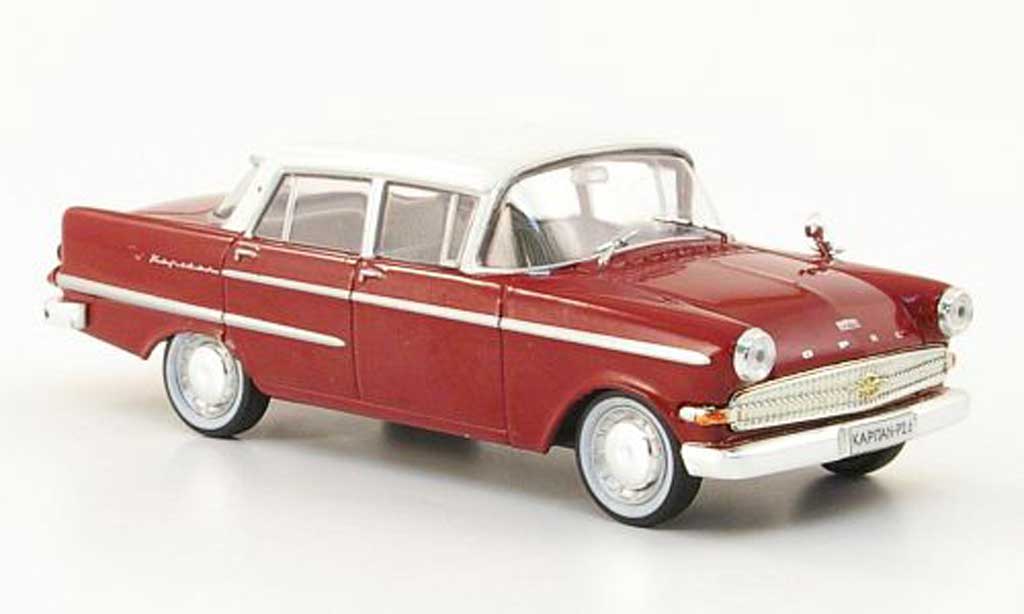 Opel Kapitan 1/43 Hachette P2.6 red/white (ohne Magazin) 1961 diecast model cars