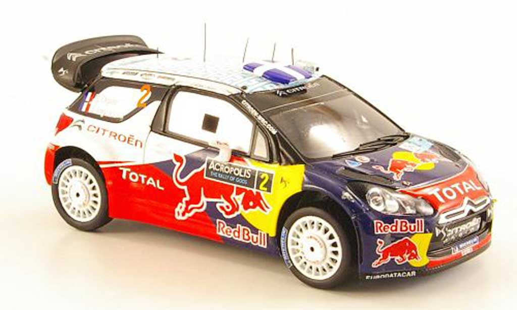 DS Automobiles DS3 WRC 2011 1/43 Spark WRC 2011 No.2 Red Bull Rally Acropolis diecast model cars
