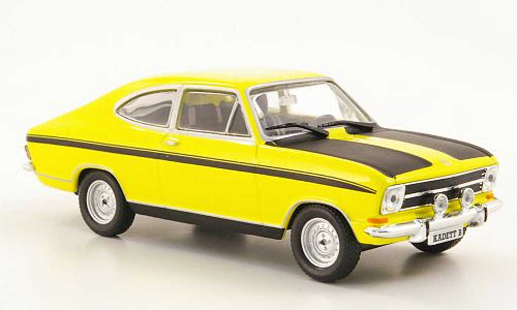 Opel Kadett B 1/43 Hachette B Coupe yellow/black (ohne Magazin) 1972 diecast model cars