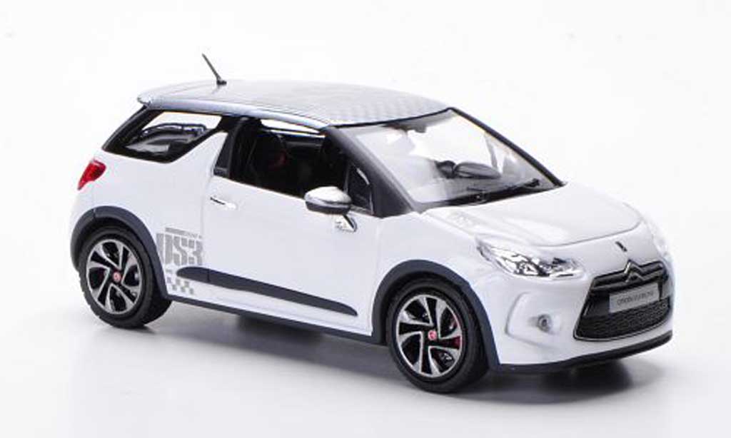 DS Automobiles DS3 Racing 1/43 Norev Racing Racing blanche/grise 2010
