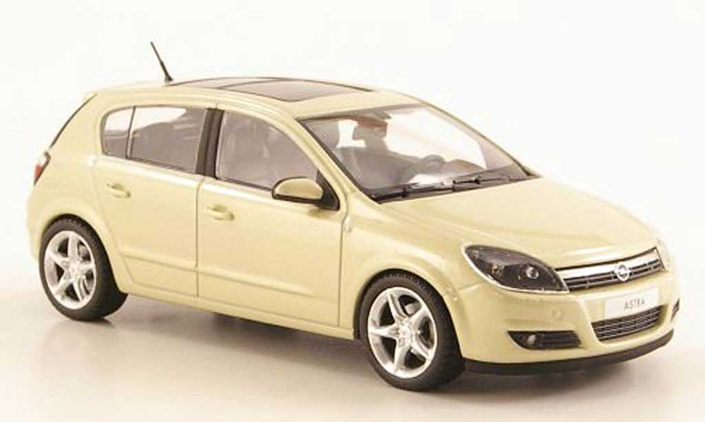 Opel Astra 1/43 Minichamps H beige 5-Turer miniature