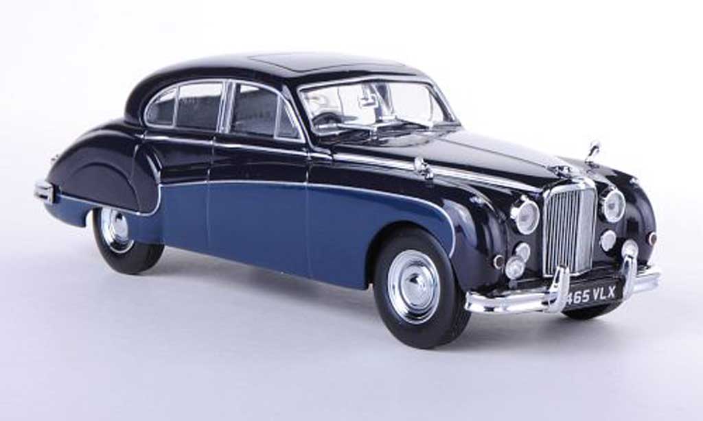 Jaguar MK 8 1/43 Oxford 8 MkVIII noire/bleu RHD miniature