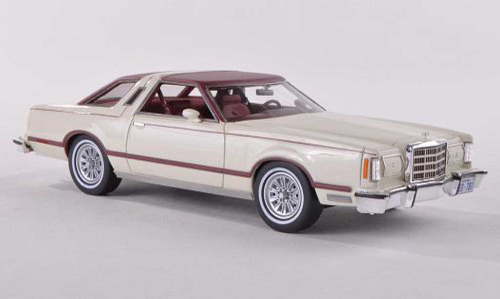 Ford Thunderbird 1979 1/43 Neo 1979 blanche/noire-rouge miniature
