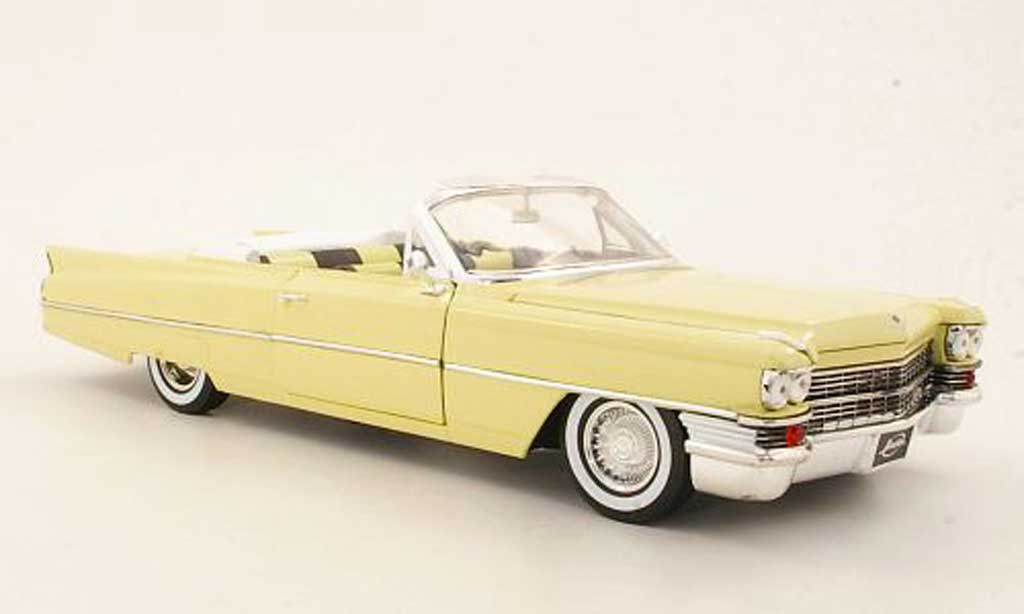 Cadillac Deville 1/18 Jada Toys Toys Convertible jaune 1963 miniature