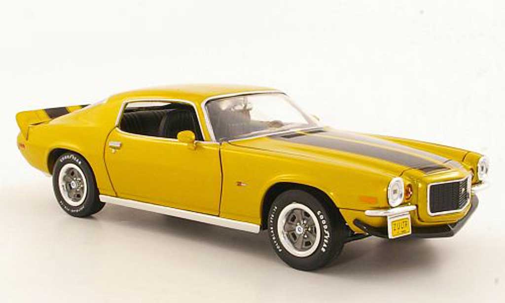 Chevrolet Camaro Z28 1/18 Ertl Z28 jaune/noire 1971 miniature