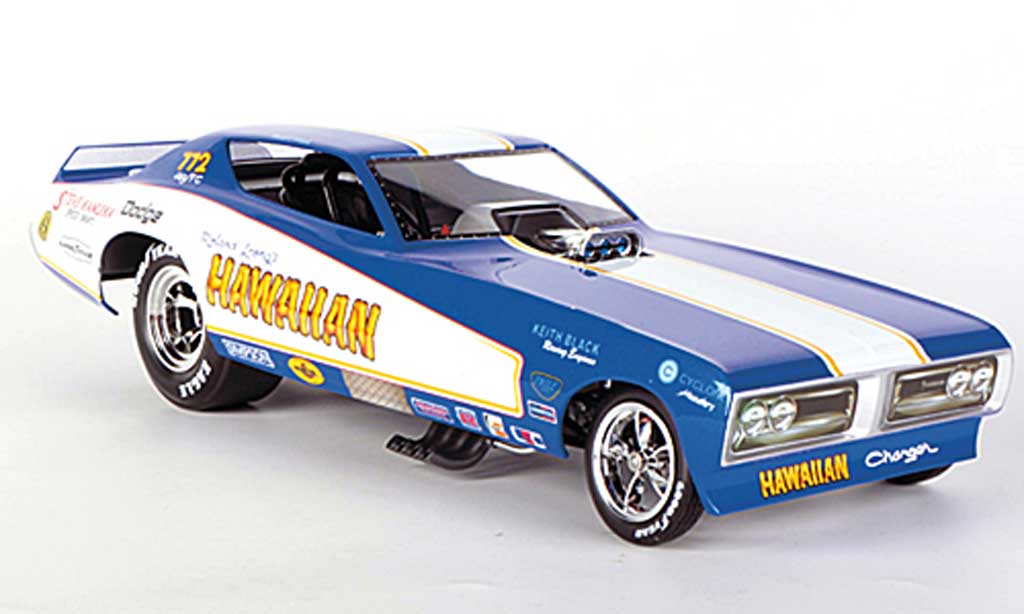 Diecast Model Cars Dodge Charger 1971 1/18 Ertl Funny Car Hawaiian ...