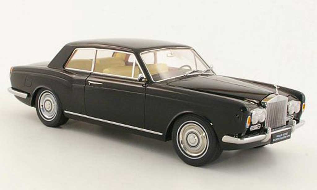 Rolls Royce Silver Shadow 1/18 Paragon Mulliner Park Ward Two-Door Coupe noire LHD 1968 miniature