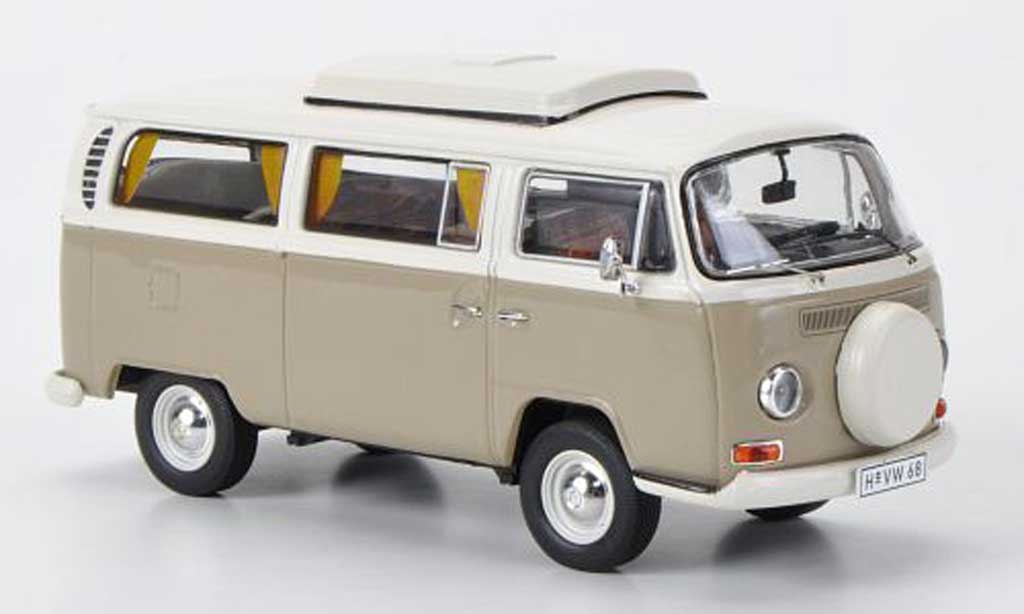 Volkswagen T2 A 1/43 Premium ClassiXXs Camping beige/blanche miniature