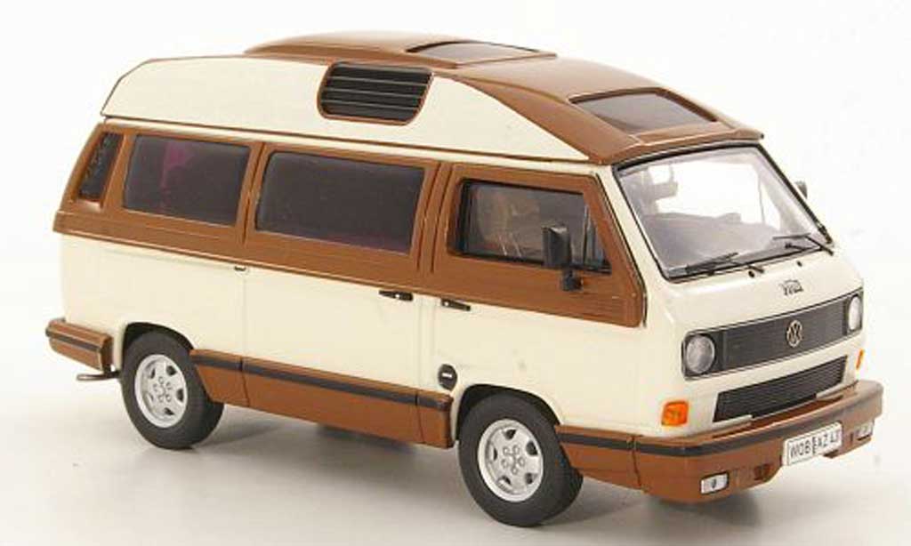 Volkswagen T3 B 1/43 Premium ClassiXXs b Dehler-Profi blanche/marron miniature