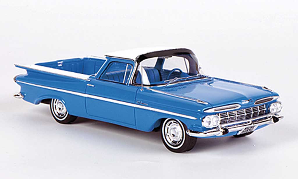 Chevrolet El Camino 1/43 Spark bleu/blanche 1959 miniature