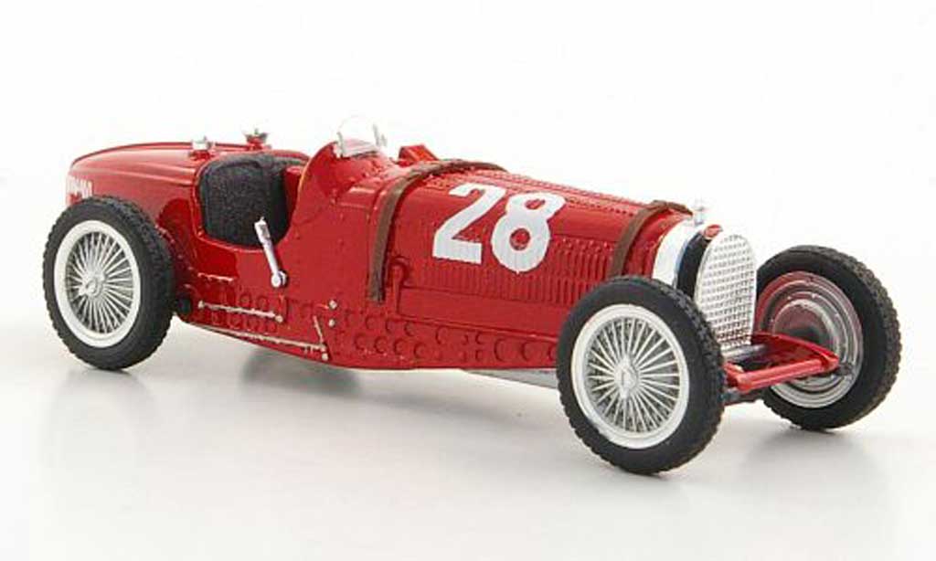 Bugatti Type 59 1/18 Brumm No.28 T.Nuvolari GP Monaco 1934 miniature