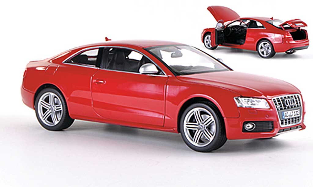 Audi S5 1/18 Norev Coupe red 2009 diecast model cars