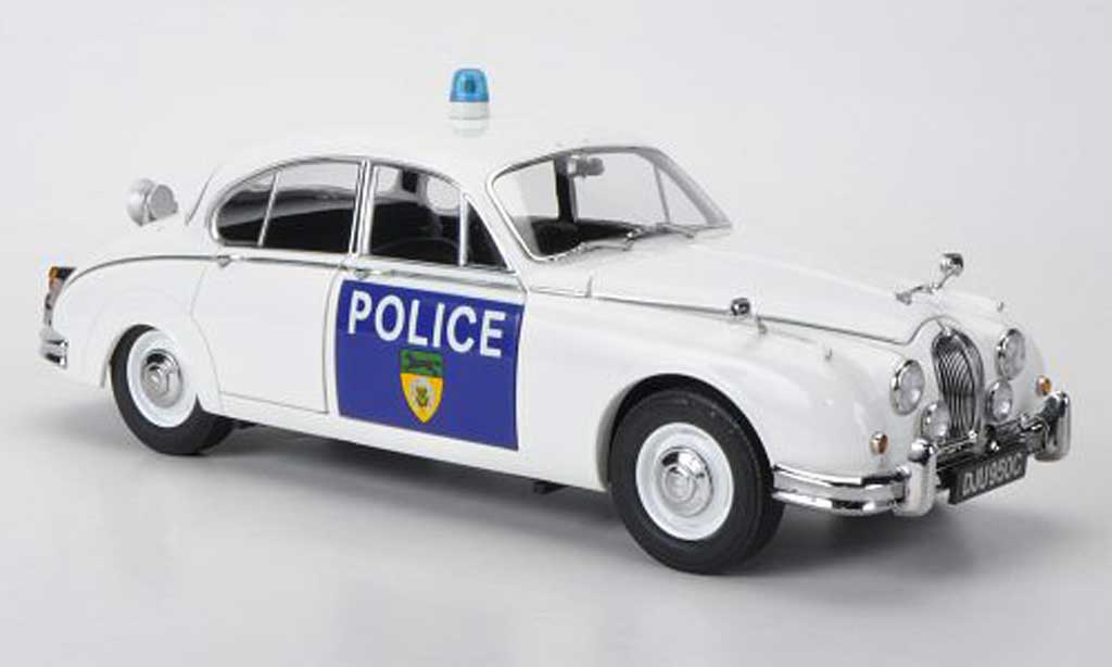 Jaguar MK 2 1/18 Model Icons 2 Leicestershire & Rutland Constabulary Polizei (GB) RHD 1965 miniature