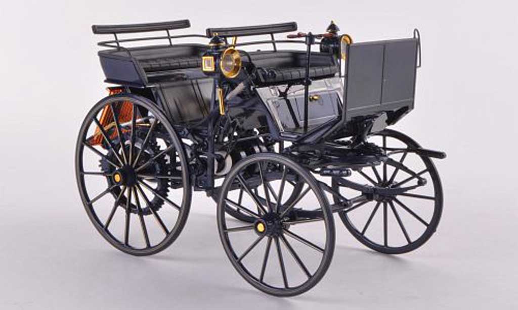 Mercedes Daimler 1/18 Norev Motorkutsche noire 1886 miniature
