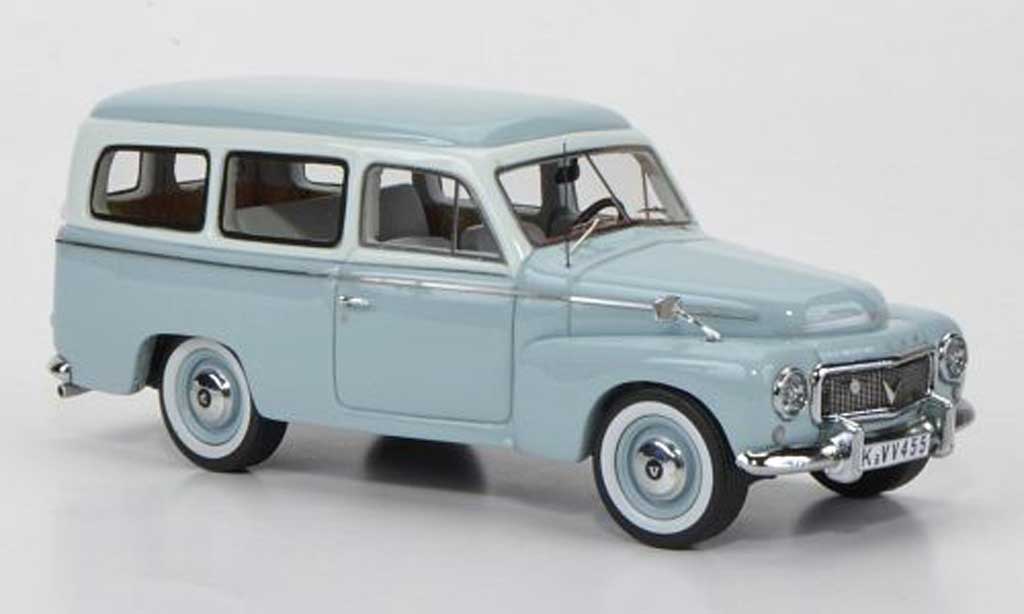 Volvo 445 1/43 Neo duett grisebleu/blanche miniature