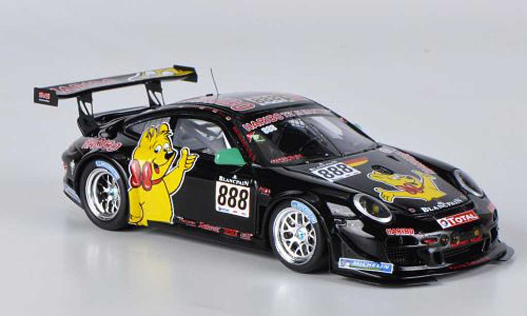 Porsche 997 GT3 1/43 Spark GT3 R 2011 No.888 Team Manthey R.Westbrook / C.Menzel / M.Stursberg / H.G.Riegel 24h Spa coche miniatura