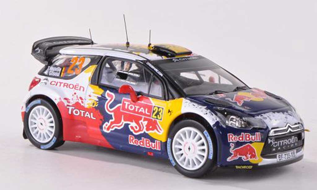DS Automobiles DS3 WRC 2012 1/43 IXO WRC 2012 No.23 Red Bull Rally Monte Carlo T.Neuville/N.Gilsoul miniature
