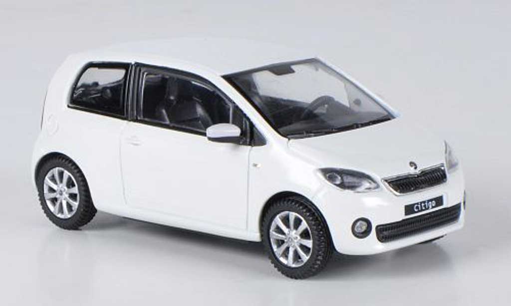 Skoda Citigo 1/43 Abrex blanche 3-portes 2012 miniature