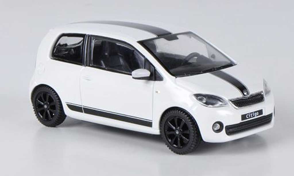 Skoda Citigo 1/43 Abrex blanche Sport Design 3-portes 2012 miniature
