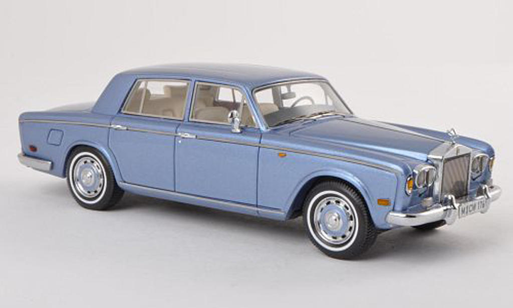 Rolls Royce Silver Shadow 1/43 Neo clair-bleu LHD limitee edition 300 piece 1974 miniature