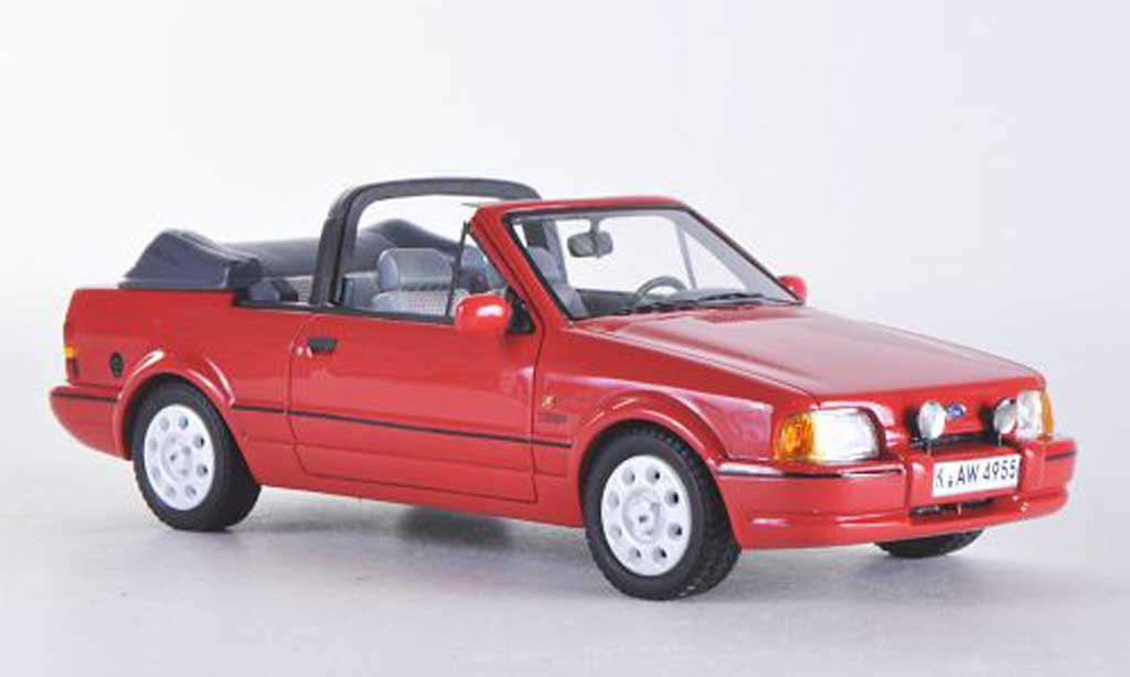 Ford Escort XR3 1/43 Neo MkIV Cabriolet rouge 1986 miniature