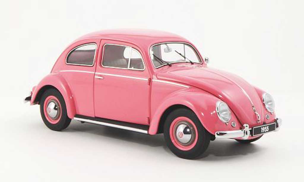 Volkswagen Kafer 1/18 Autoart pink 1955 miniature