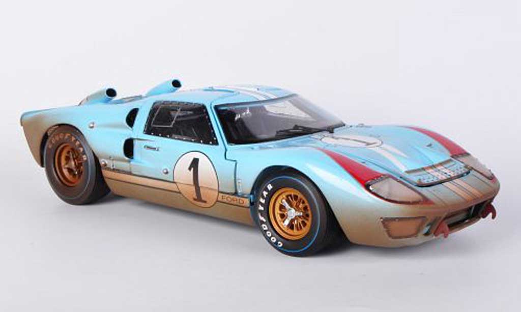 Ford GT40 1/18 Shelby Collectibles GT 40 MkII No.1 Team Shelby American K.Miles / D.Hulme 1966 miniature