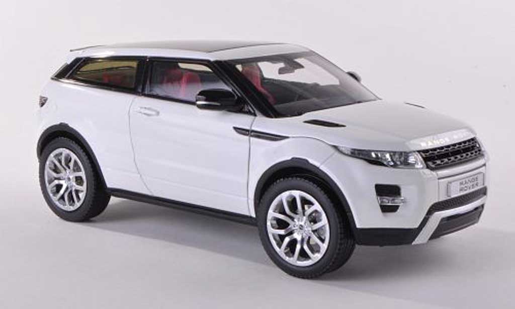 Range Rover Evoque 1/18 Welly Coupe blanche LHD miniature
