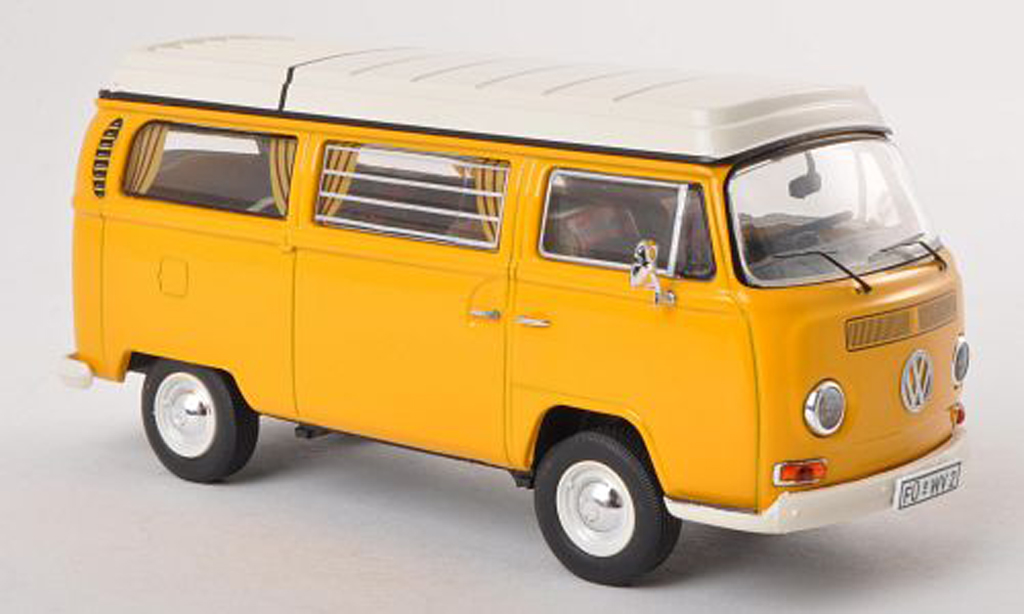 Volkswagen T2 A 1/43 Premium ClassiXXs Camping (neues Faltdach) jaune miniature