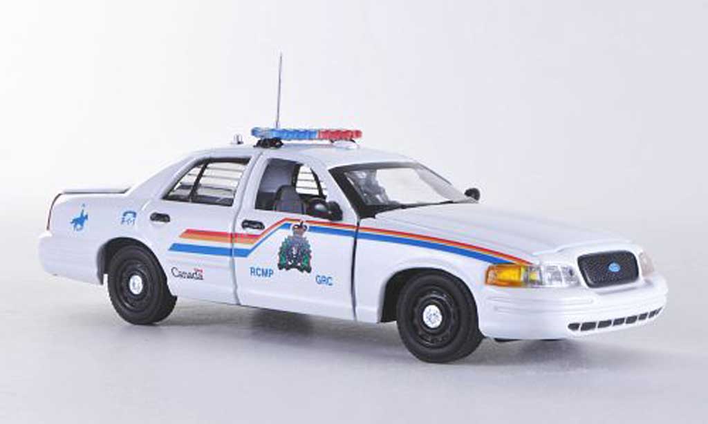 Ford Crown 1/43 First Response Victoria RCMP - Royal Canadian Mounted Police blanche Polizei (CAN) miniature