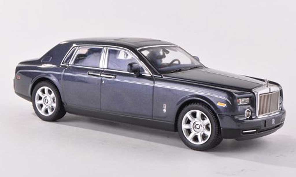 Rolls Royce Phantom 2009 1/43 IXO 2009 bleue-grise LHD miniature