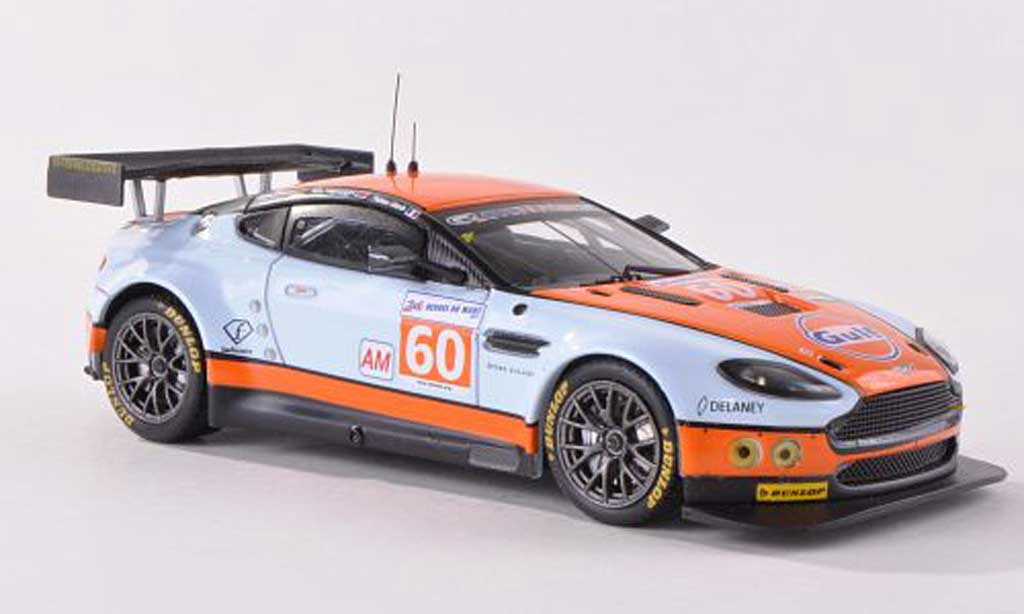 Aston Martin V8 Vantage 1/43 IXO Vantage No.60 Gulf Racing 24h Le Mans 2011 F.Giroix/M.Wainwright/R.Goethe miniature