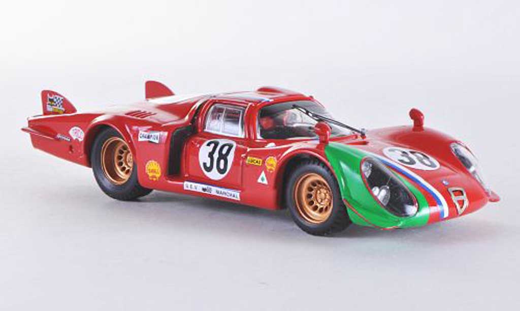 Alfa Romeo 33.2 1969 1/43 Best 1969 LM Le Mans No.38 Gosselin/Burgoigni miniature